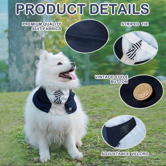 🎉Host Pick🎉 Dog Tuxedo (for Medium size dogs) - Picture 3 of 4
